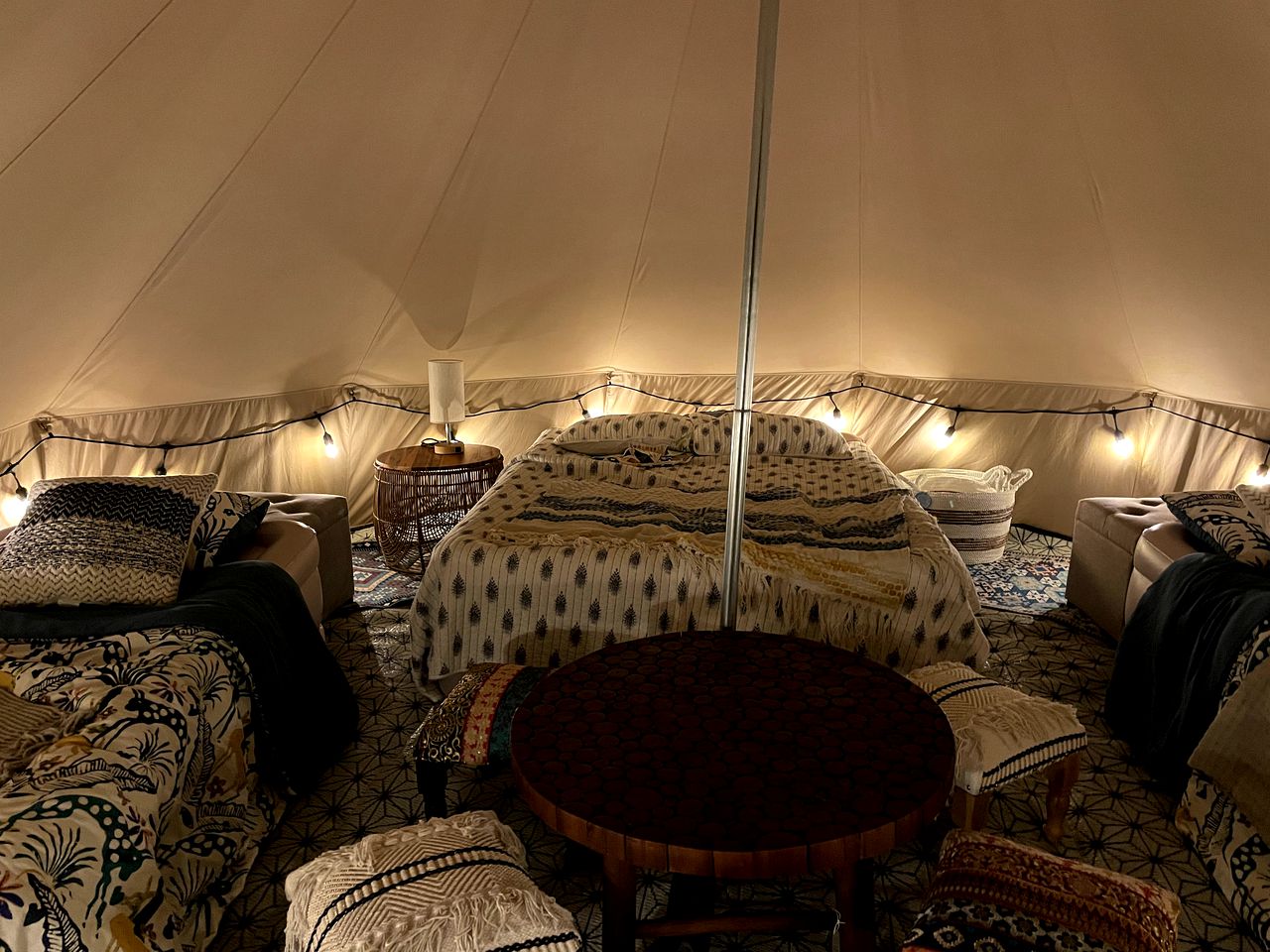 Cozy Bell Tent Rental for an Adventurous Weekend Getaway near Seattle