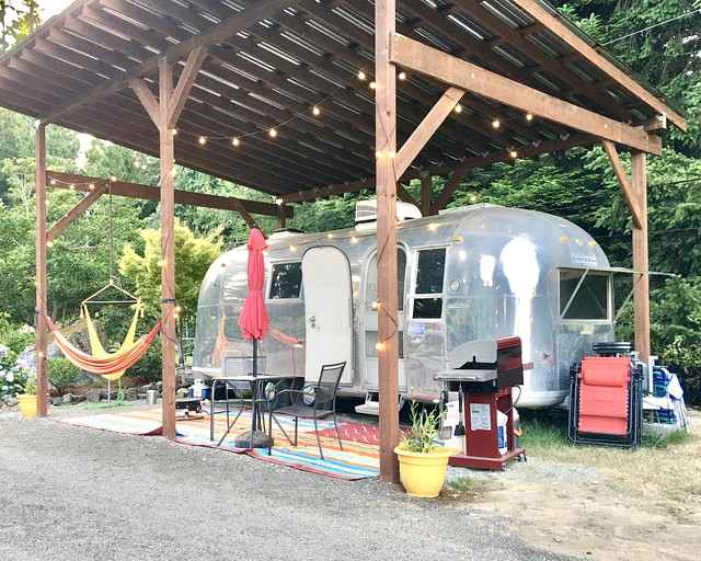 Airstream rental for glamping in Washington