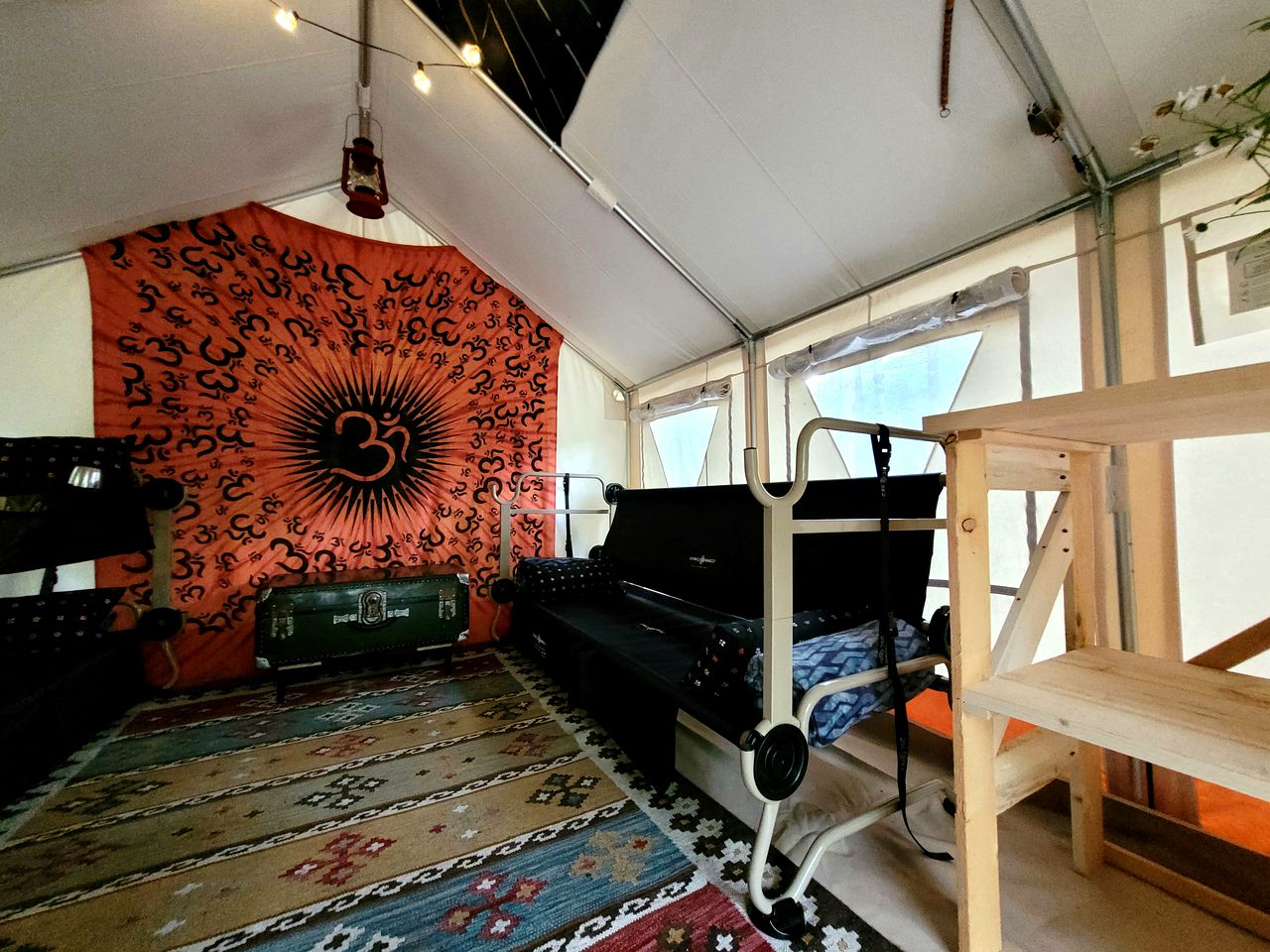 Cozy Safari Tent Rental near the Green Mountain National Forest for Glamping in Vermont