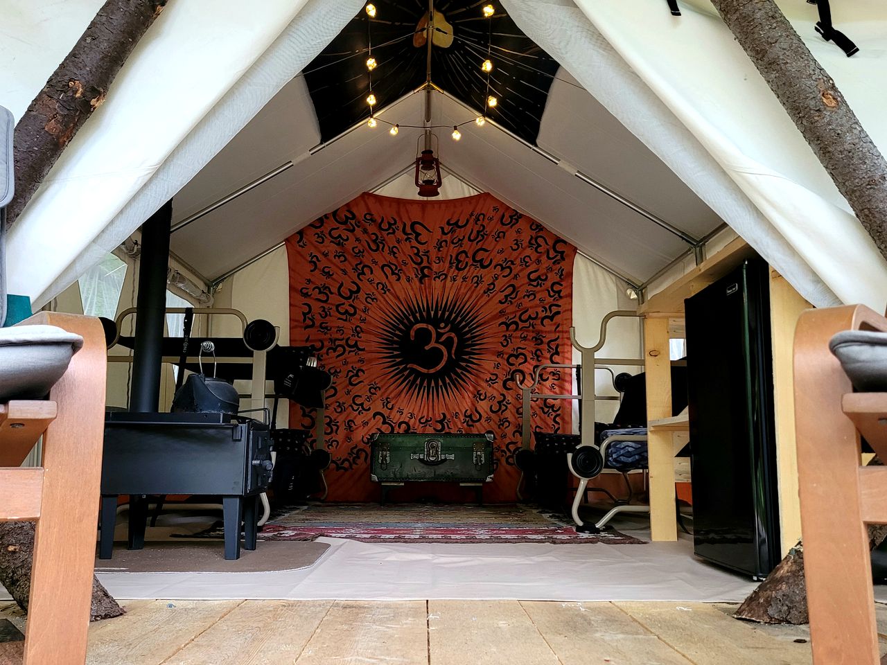 Cozy Safari Tent Rental near the Green Mountain National Forest for Glamping in Vermont
