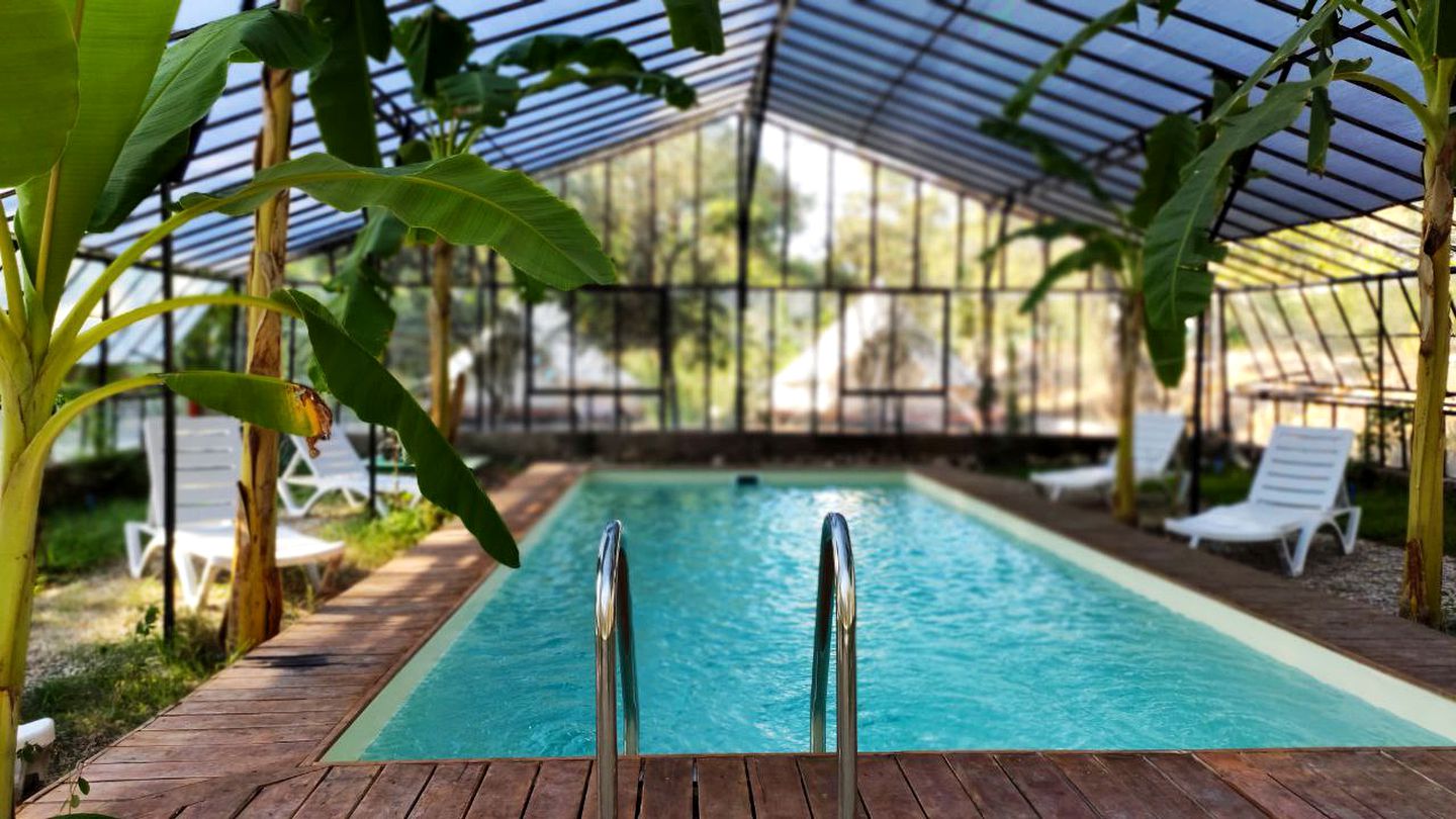 Romantic Bell Tent Rental with Pool Ideal for a Couple's Holiday in Turkey