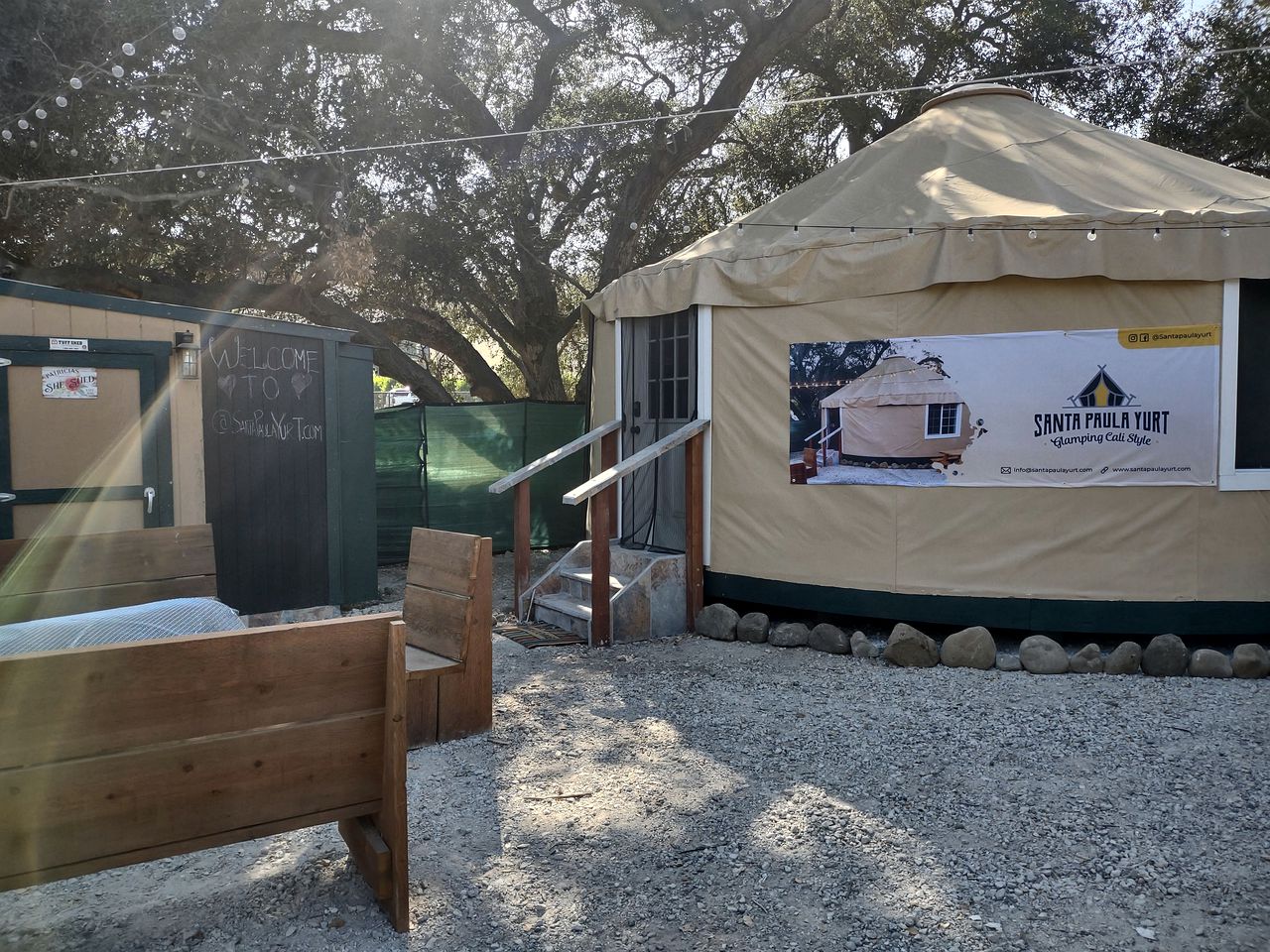 Cozy Glamping Yurt in Santa Paula for a Family Vacation in California