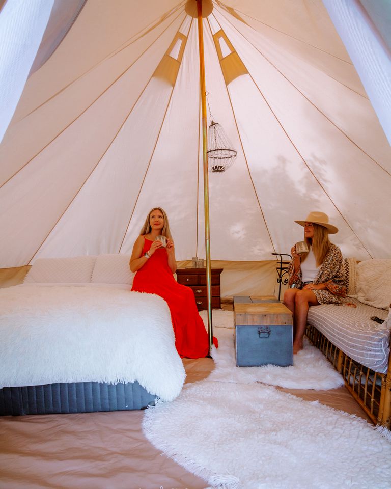 Glamping Tent at the Koi Pond for a Romantic Getaway, Ontario