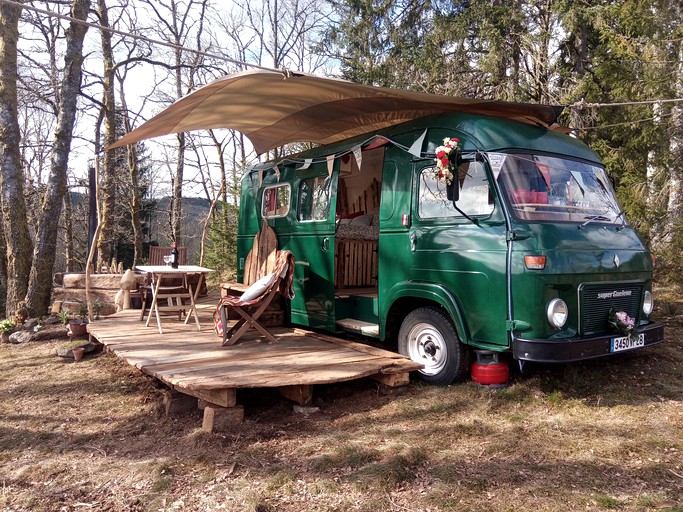 Caravans (France, Bugeat, Nouvelle-Aquitaine)