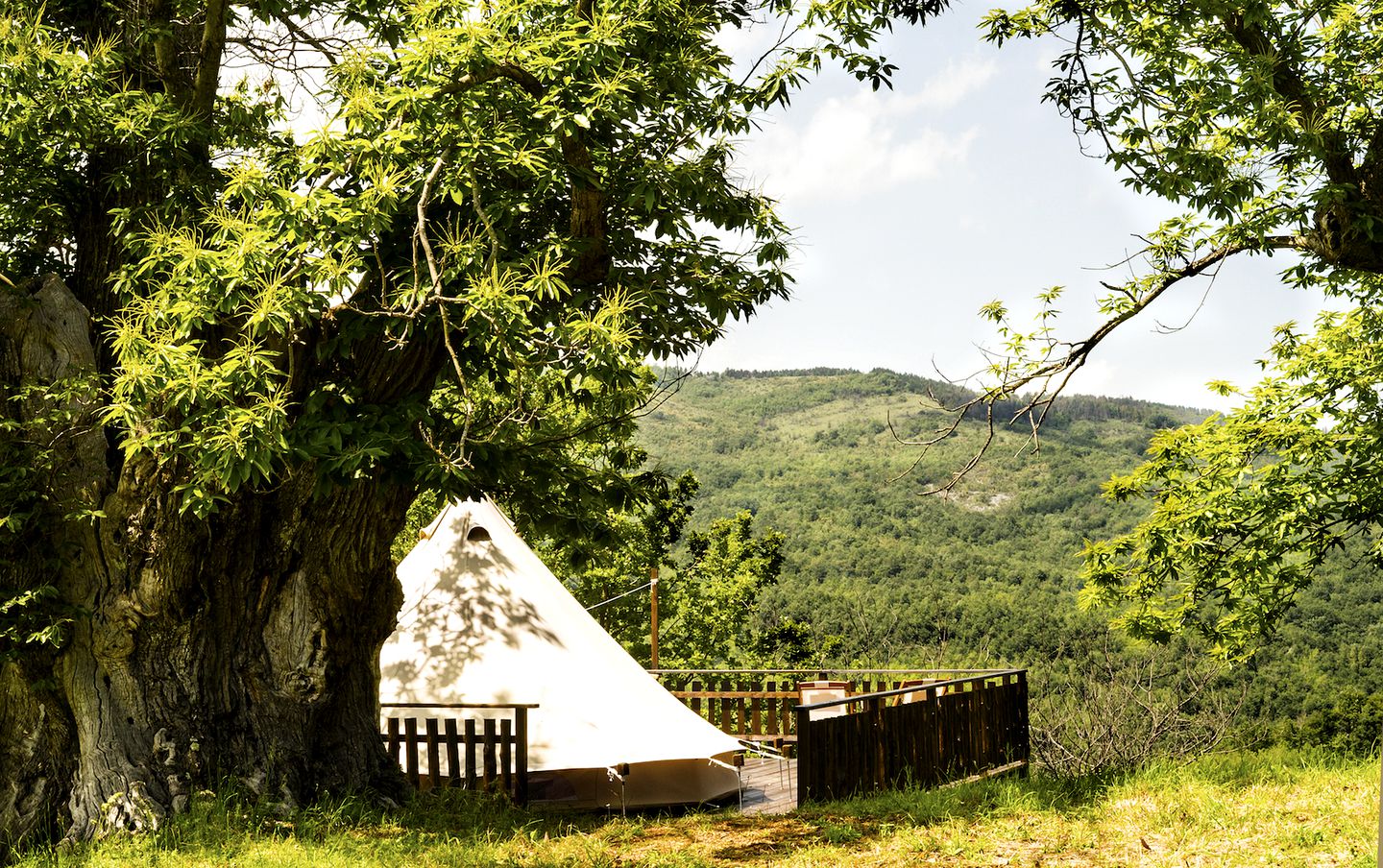 Beautiful Bell Tent makes for a Perfect Tuscan Retreat