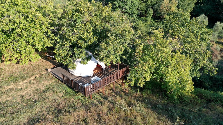 Bell Tents (Italy, Santa Fiora, Tuscany)