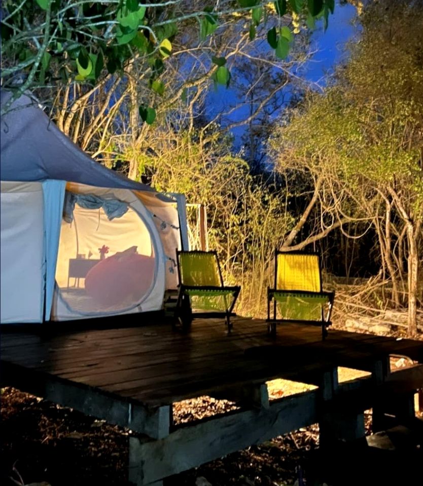 Charming Tent Getaway with a Pool near Conkal, Mexico