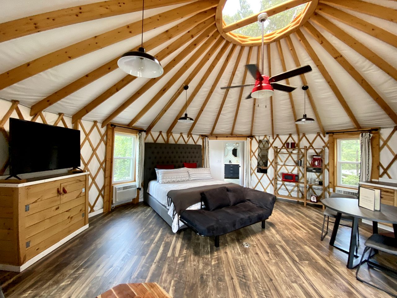 Mill Spring Glamping Yurt near Asheville, North Carolina