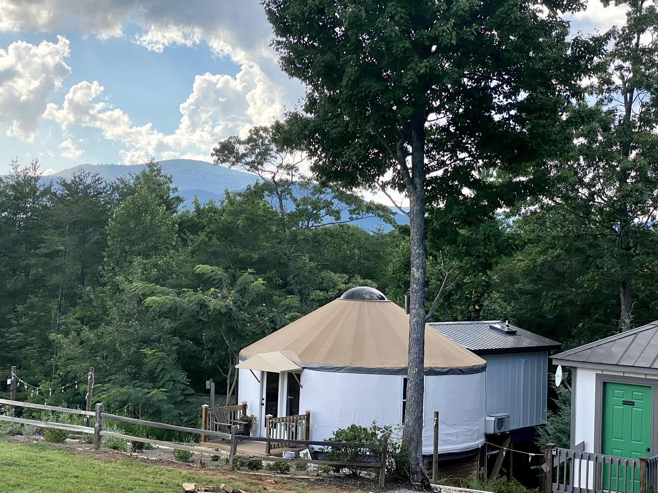 Mill Spring Glamping Yurt near Asheville, North Carolina