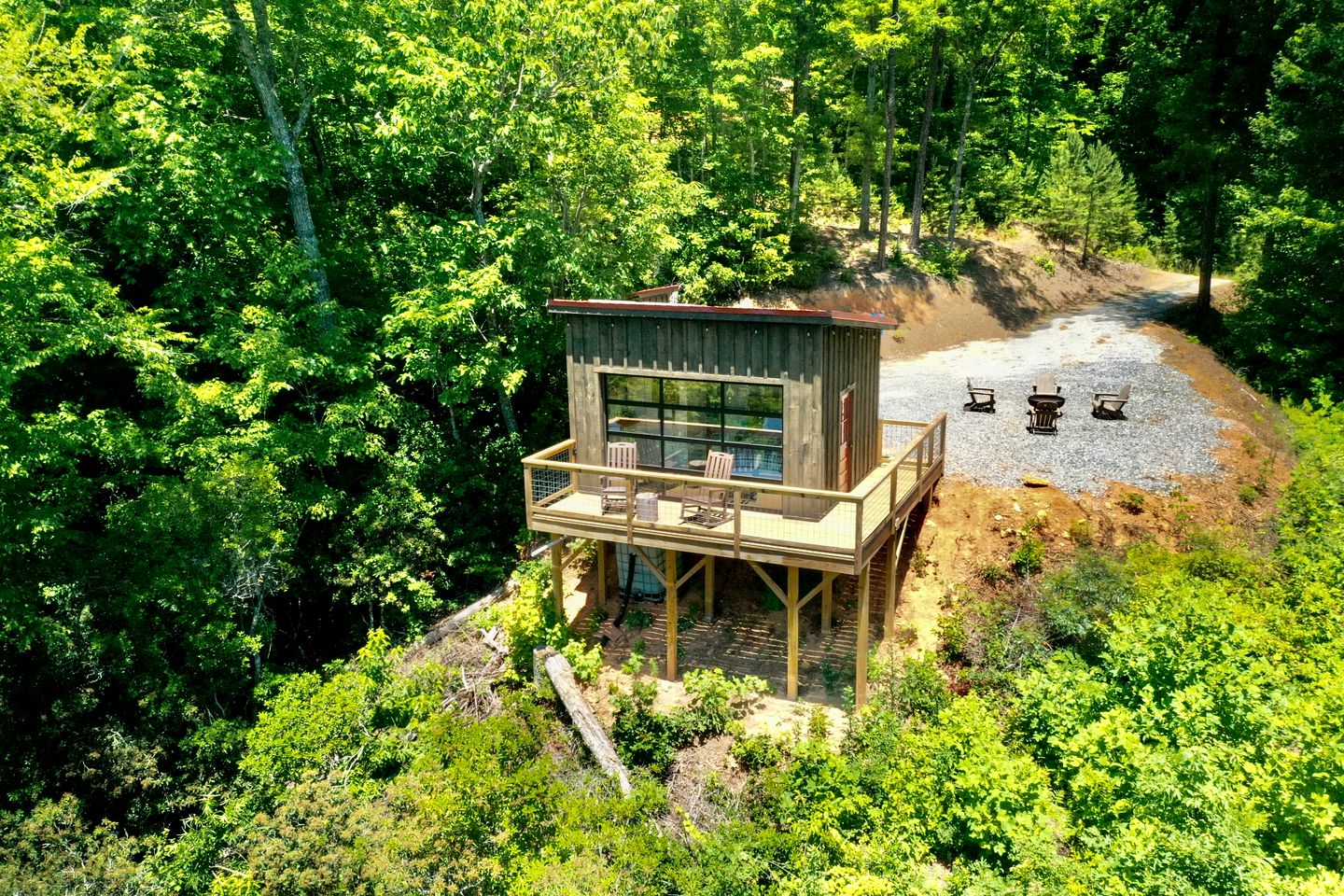 Pet-Friendly Glamping Cabin with Panoramic Views near Nantahala National Forest