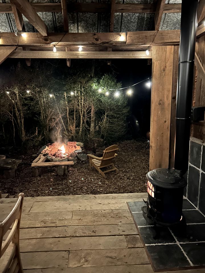 Peaceful Cabin Stay with Fire Pit, Sauna & Mountain Adventure in Zirconia, North Carolina