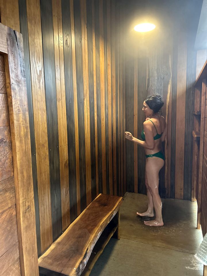 Peaceful Cabin Stay with Fire Pit, Sauna & Mountain Adventure in Zirconia, North Carolina