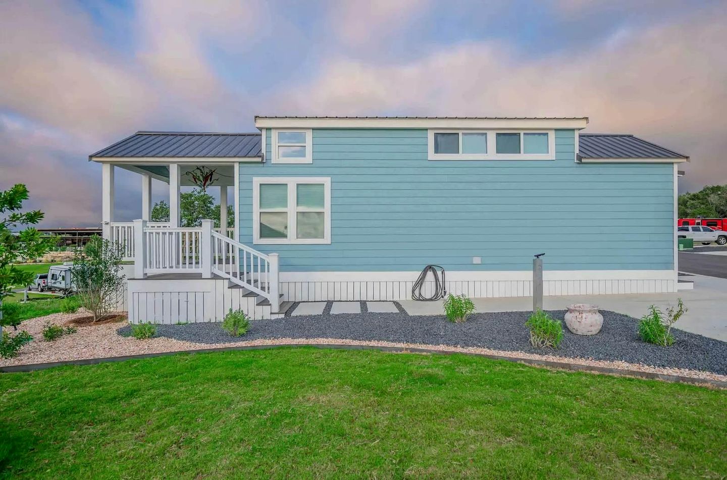 Peaceful Tiny Home Retreat with Pool and Resort Access Near Fredericksburg, TX