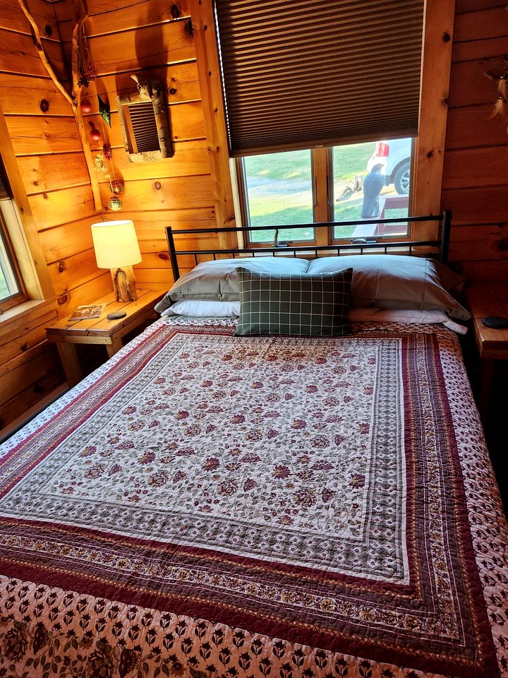 Charming Creekside Log Cabin with Wood Burning Stove Overlooking the Neshannock Creek, Western PA