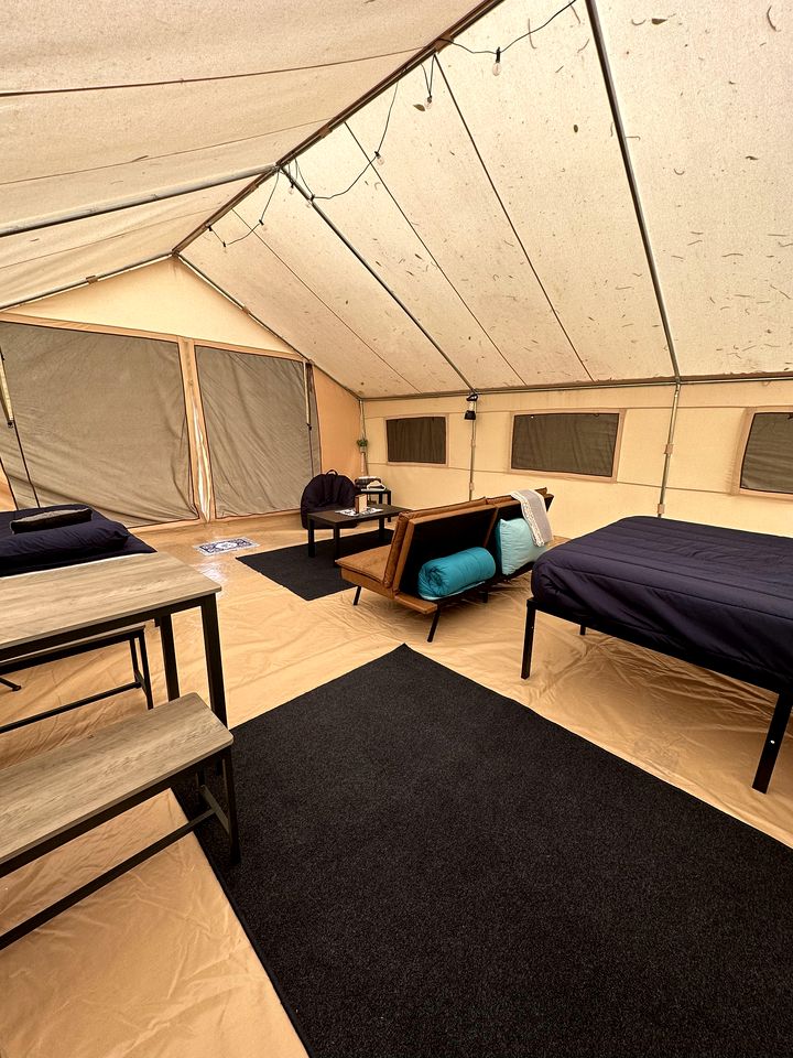 Cute Safari Tent with Fire Pit in Murfreesboro, Arkansas
