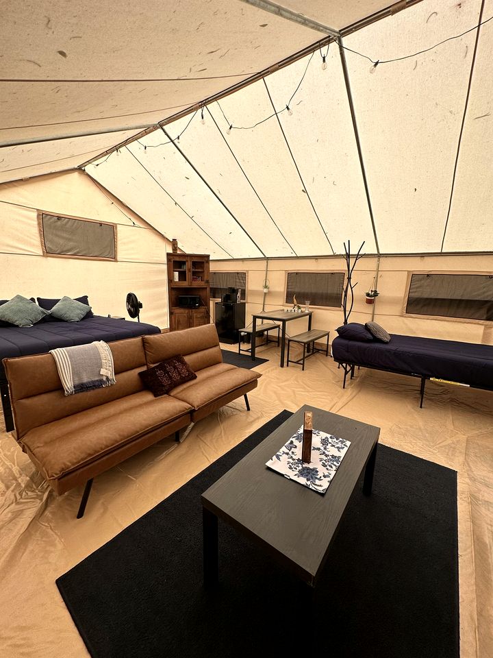 Cute Safari Tent with Fire Pit in Murfreesboro, Arkansas