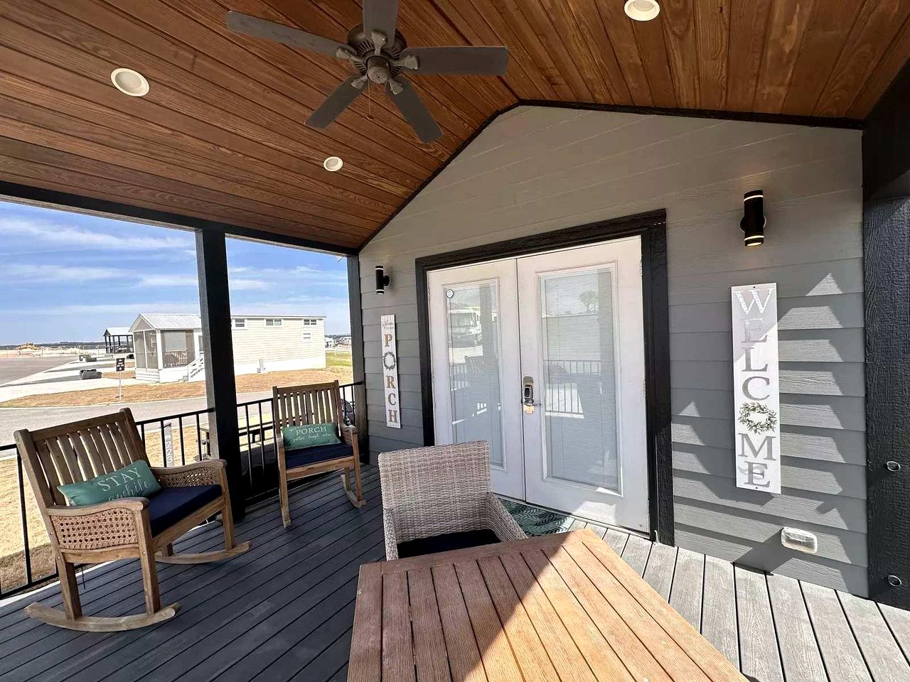 Charming Tiny Home Hideaway with Resort Pool Near Fredericksburg, TX