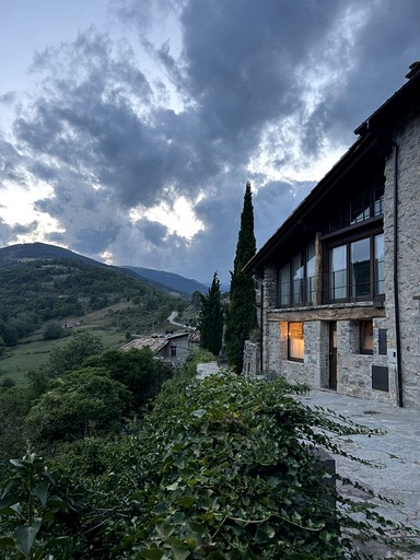 Cabins (Spain, La Vall de Bianya, Catalonia)