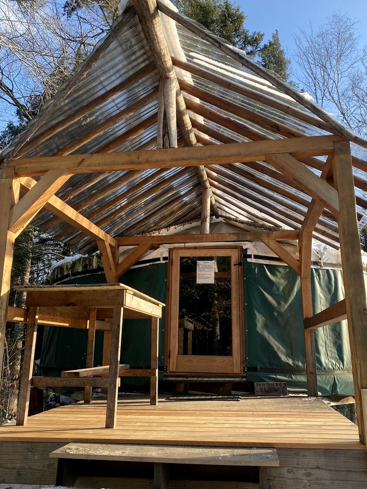 Cozy Yurt in the Peaceful Woods in Chatham, NH