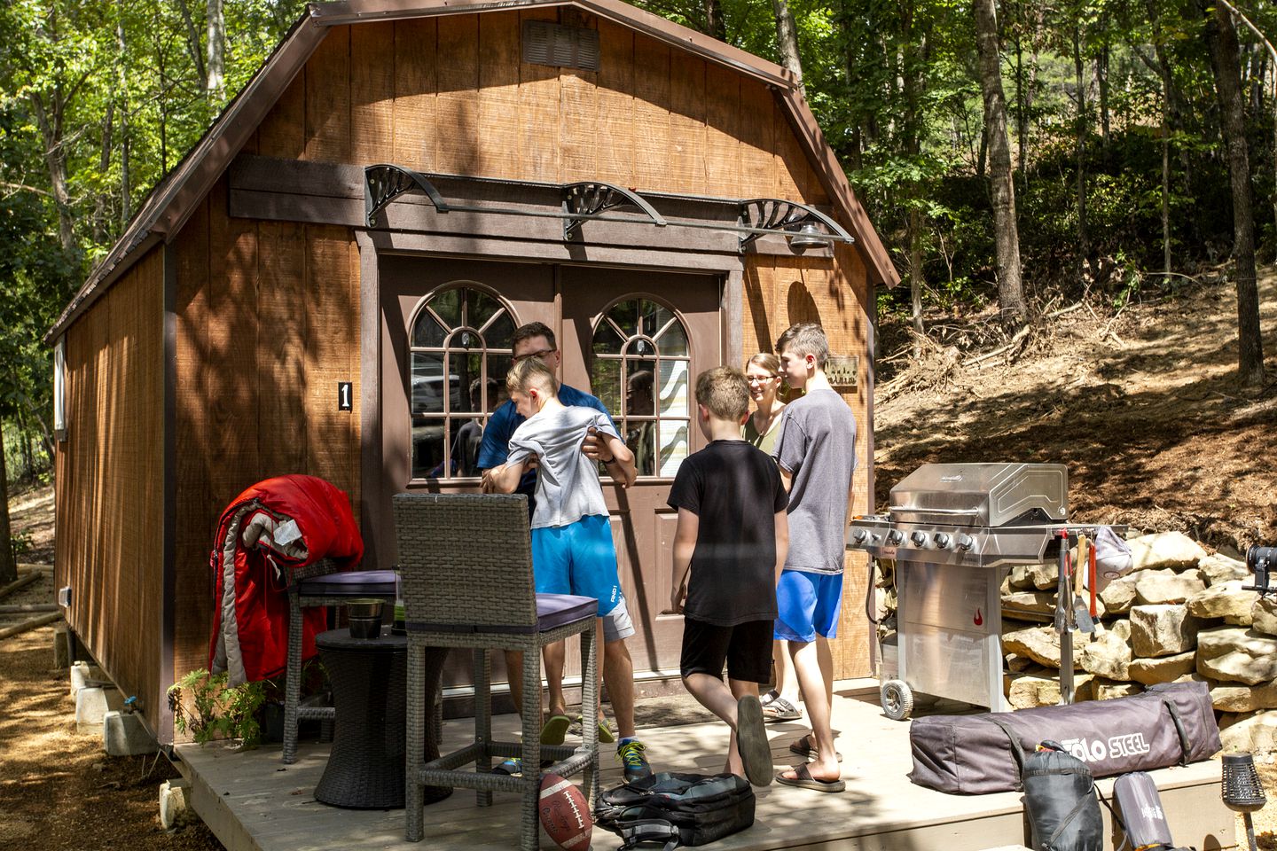 Cute Tiny House Glamping Rentals in Mill Spring, North Carolina