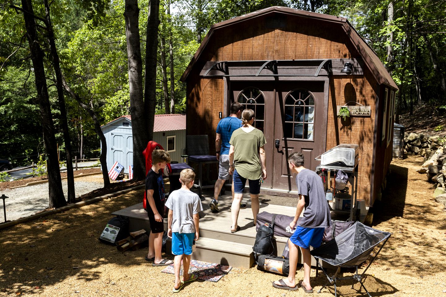 Cute Tiny House Glamping Rentals in Mill Spring, North Carolina