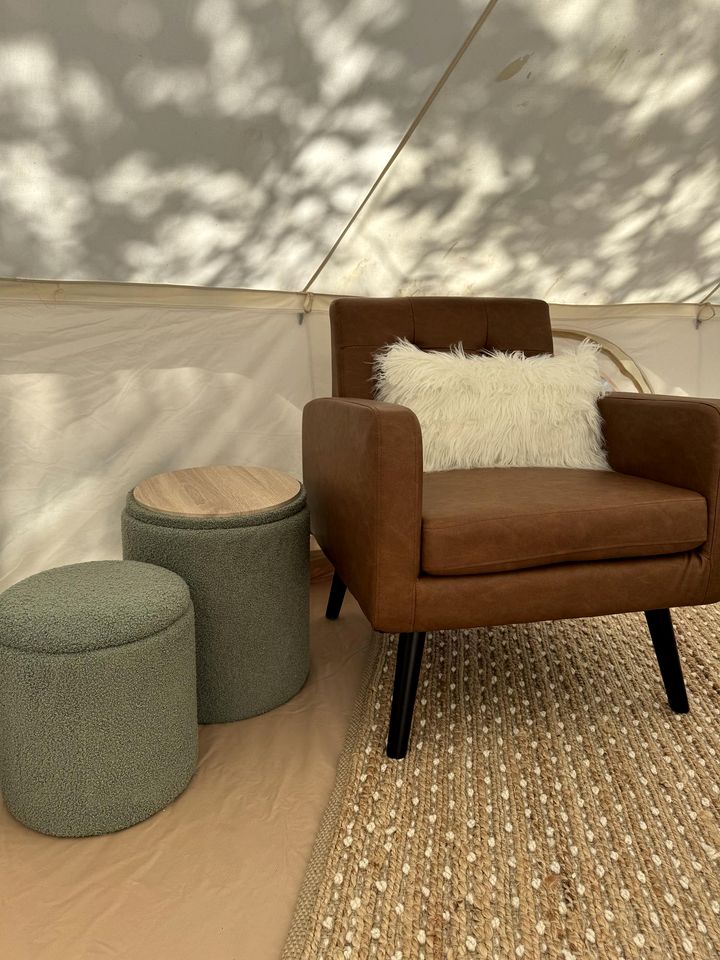 Ethereal Glamping Bell Tent Haven Near Sinking Creek, Missouri