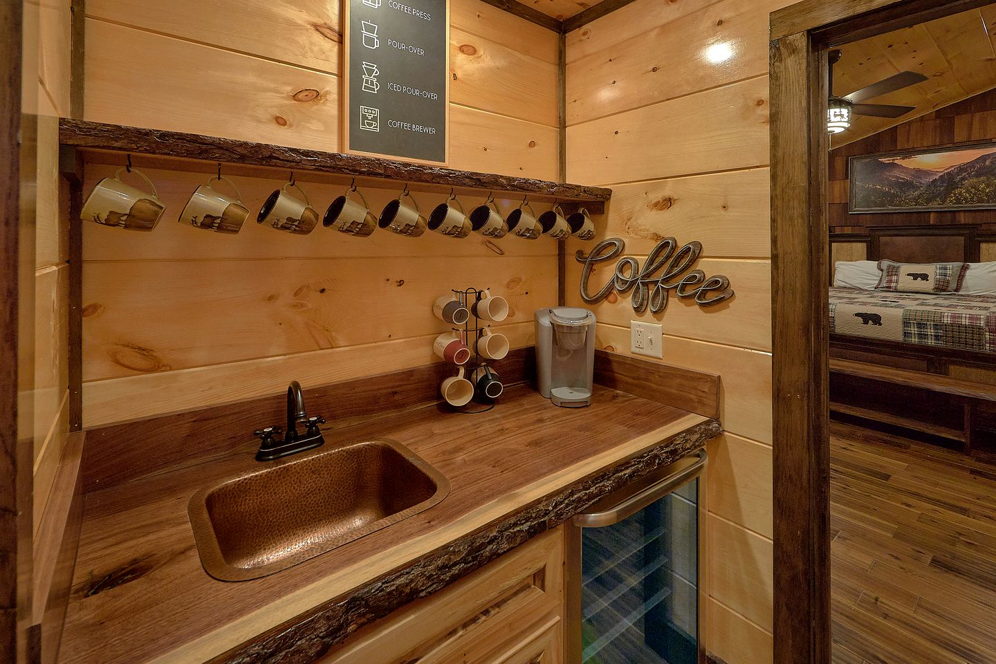 Family Glamping in Sevierville, Tennessee in Amazing Rental with Indoor Pool and Putt Putt Golf