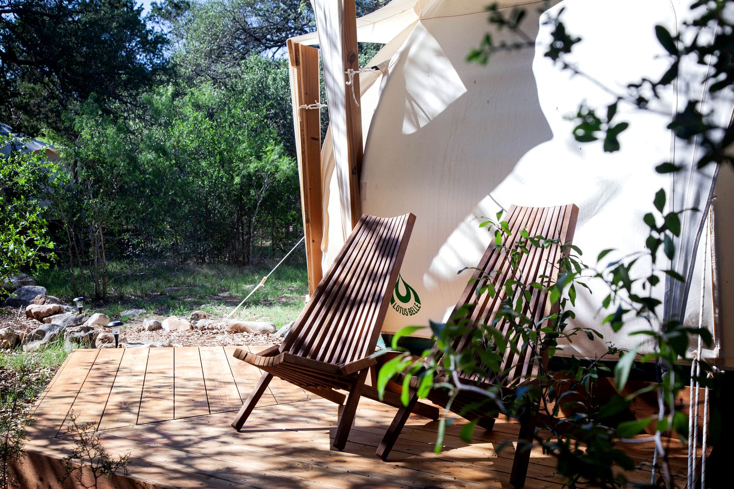 Glamping Retreat in Texas in this Wonderful Bell Tent Rental in Spicewood