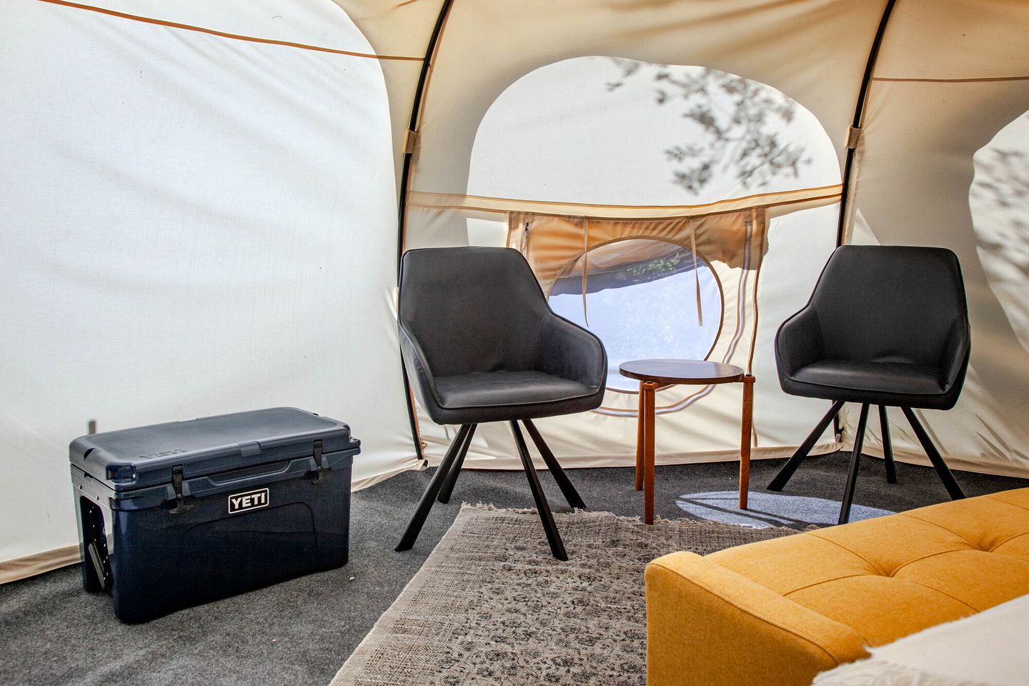 Glamping Retreat in Texas in this Wonderful Bell Tent Rental in Spicewood