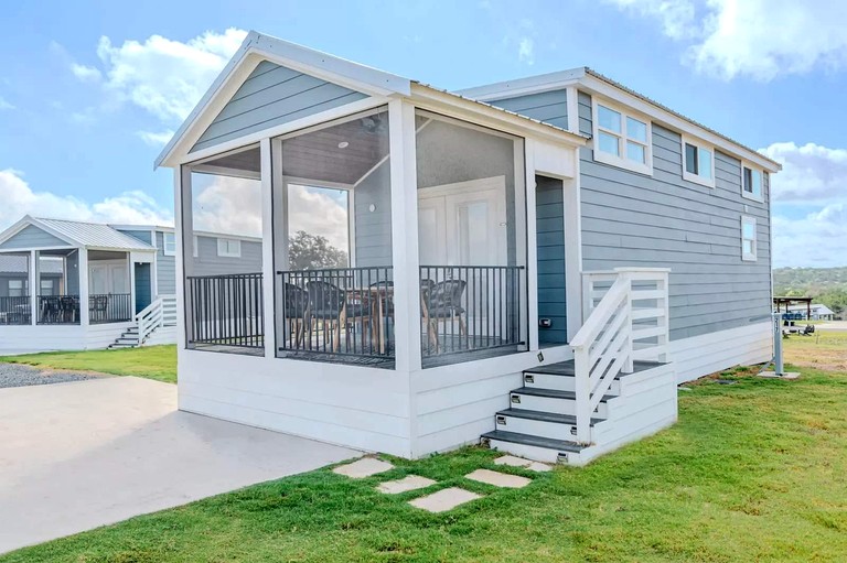 Thoughtfully Designed Tiny Home Retreat with Resort Amenities Near Fredericksburg, TX