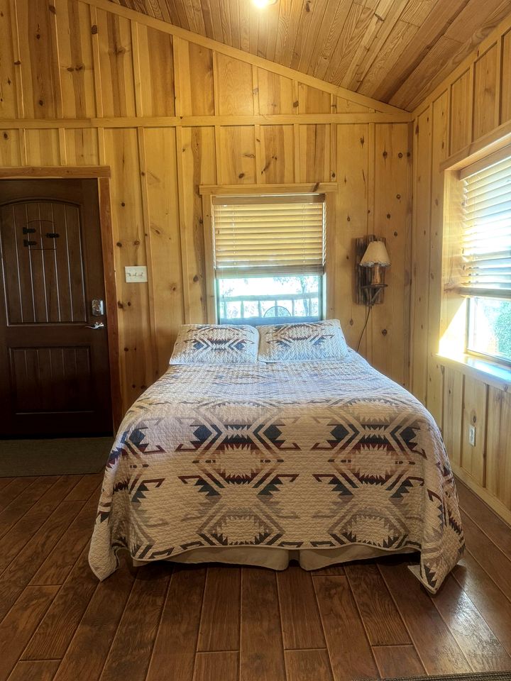 Side by Side Cabins on a Texas Ranch, Perfect for a Family Glamping Getaway from San Antonio