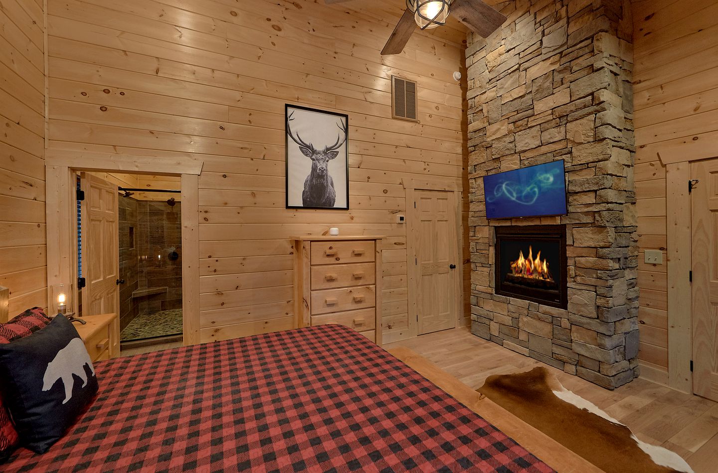 Luxury Large Glamping Destination with Private Hot Tub and Home Theater in Gatlinburg, Tennessee