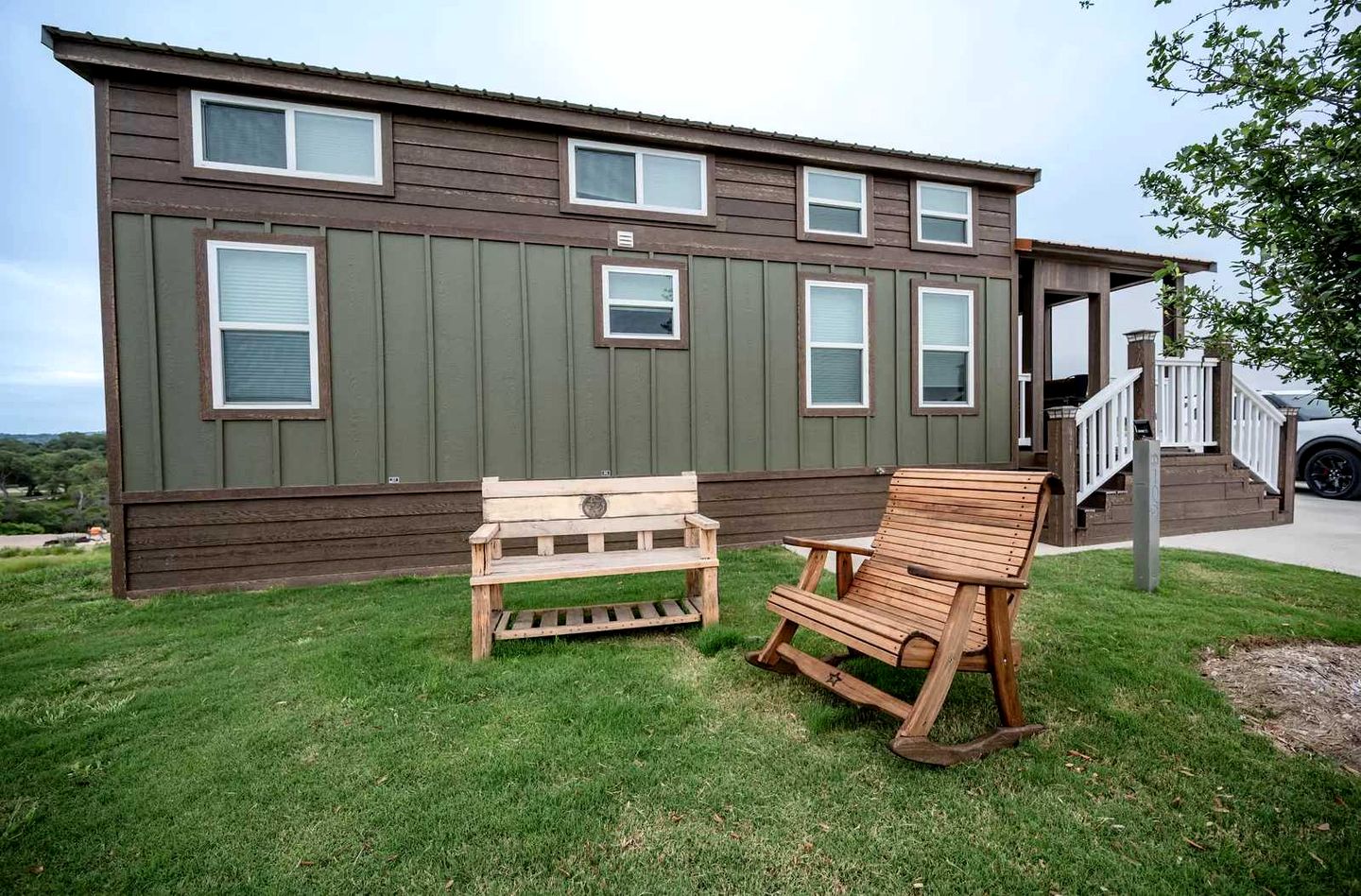 Upscale Tiny Home Retreat with Resort Amenities Near Downtown Fredericksburg, Texas