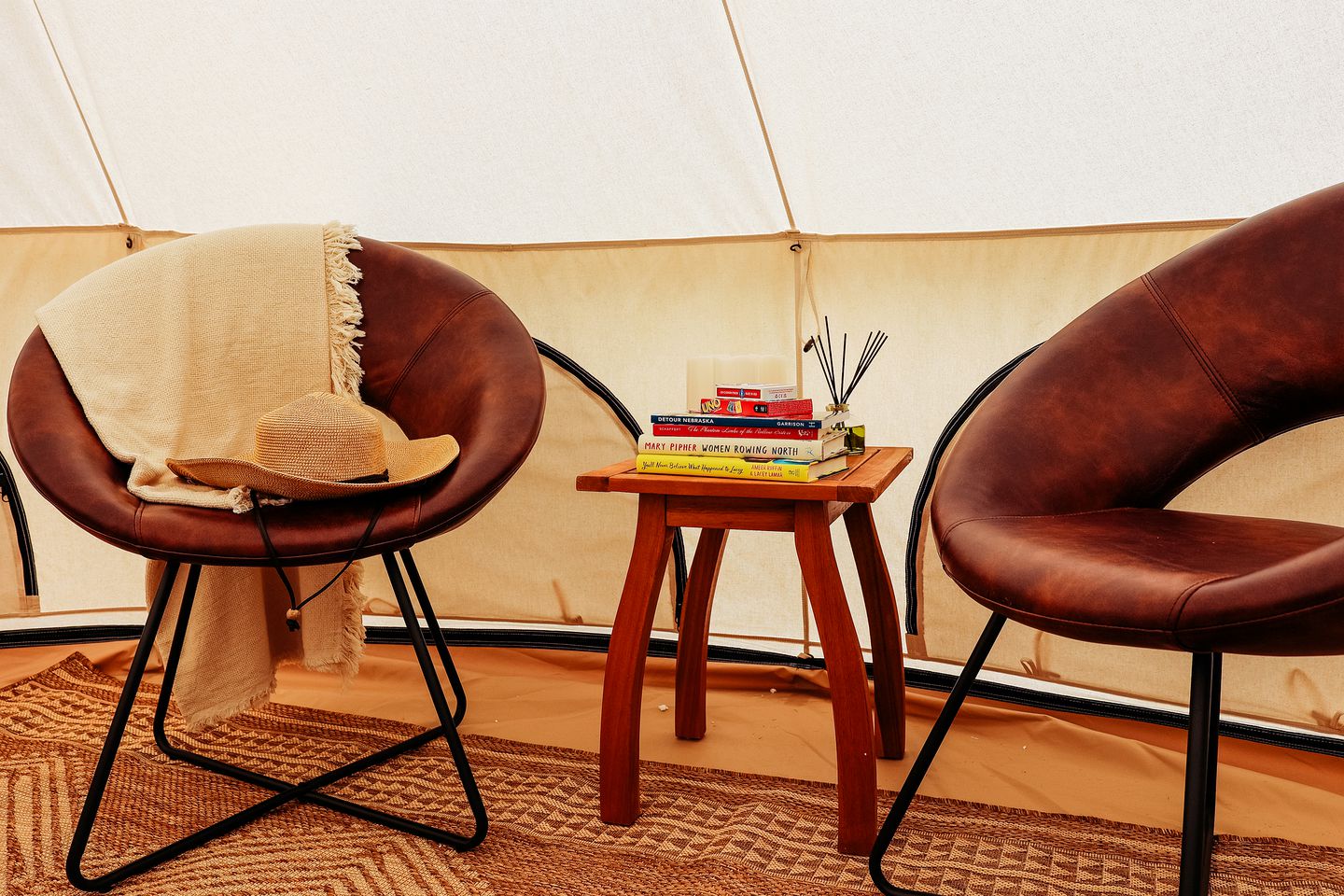 Pet-Friendly Bell Tent for Memorable Glamping Vacations on Lake Cunningham, Omaha, Nebraska