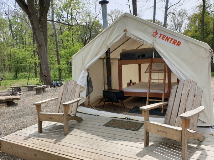 RU Tentrr Signature Site Elk Valley Creekside, Tented Cabins, Girard, United States of