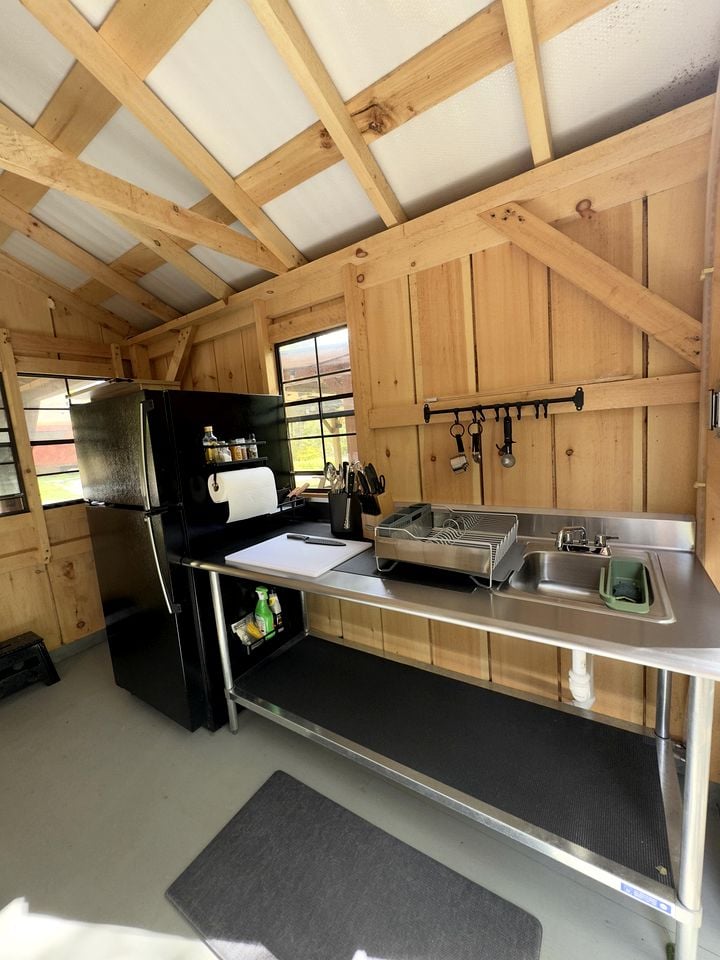 Rustic Glamping Yurt with Sauna and Cold Plunge in Willowemoc Wild Forest in Livingston Manor, New York