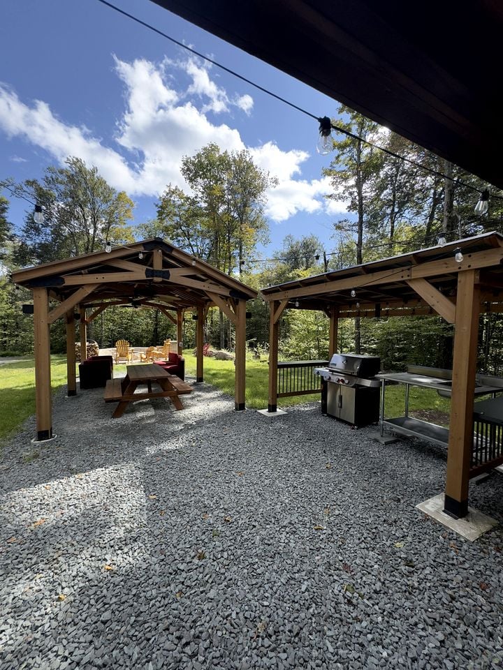 Rustic Glamping Yurt with Sauna and Cold Plunge in Willowemoc Wild Forest in Livingston Manor, New York