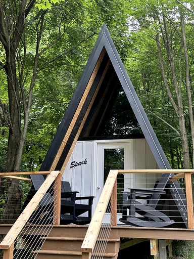 Charming A-Frame Cabin for a Relaxing Glamping Getaway Surrounded by Nature near Canandaigua Lake, New York