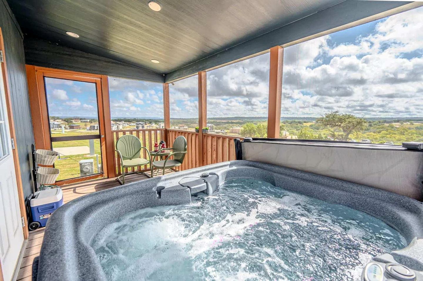 Elegant and Inviting Tiny Home Retreat with Resort Pool and Hill Country Views Near Fredericksburg, TX