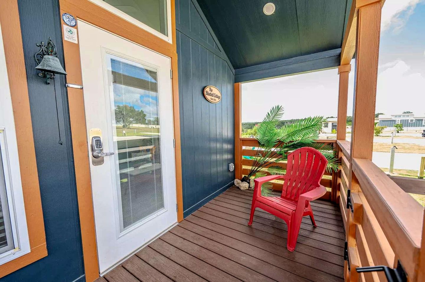 Elegant and Inviting Tiny Home Retreat with Resort Pool and Hill Country Views Near Fredericksburg, TX