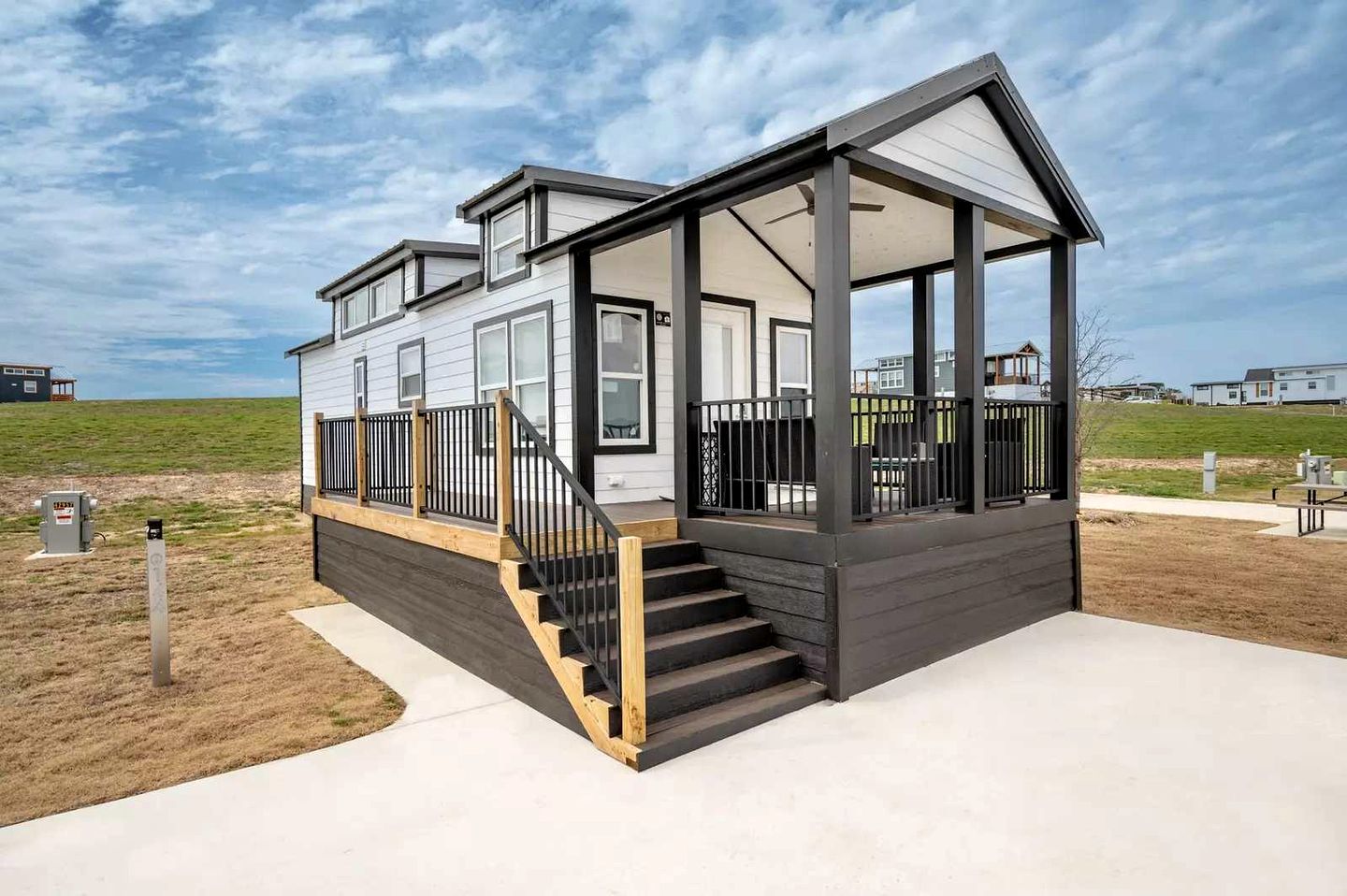 Charming and Spacious Tiny Home Escape with Resort-Style Pool and Hill Country Views Near Fredericksburg, TX