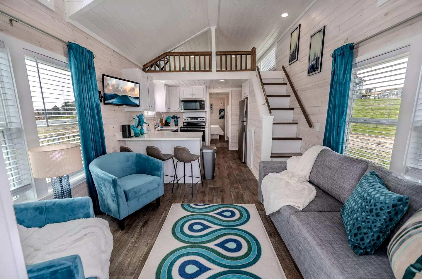 Charming and Spacious Tiny Home Escape with Resort-Style Pool and Hill Country Views Near Fredericksburg, TX