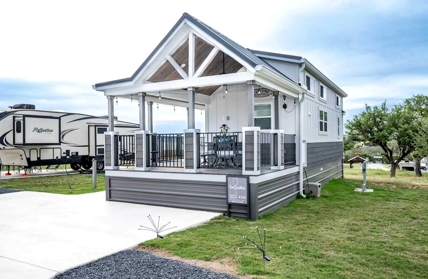 Welcoming Tiny Home Getaway with Resort Amenities Near Fredericksburg, TX