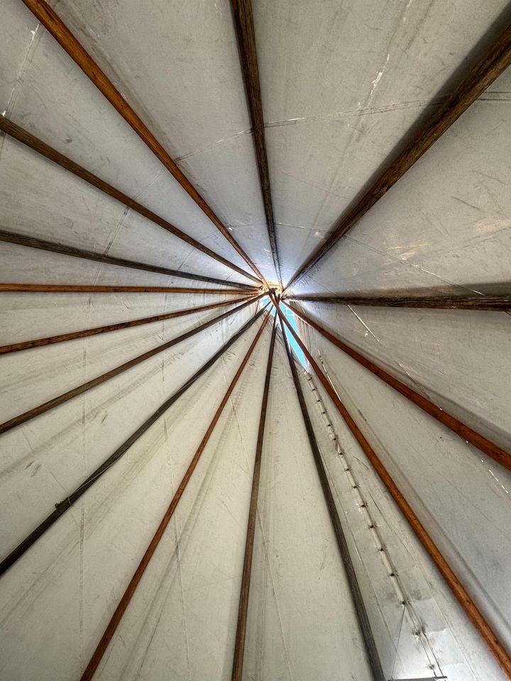 Rustic Scenic Tipi Glamping with Private River Access near Big Niangua River, Macks Creek, Missouri