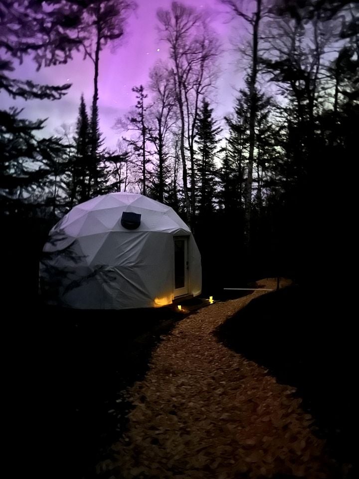 Unforgettable Dome with Fire Pit and Forest Views in West Cook, Minnesota