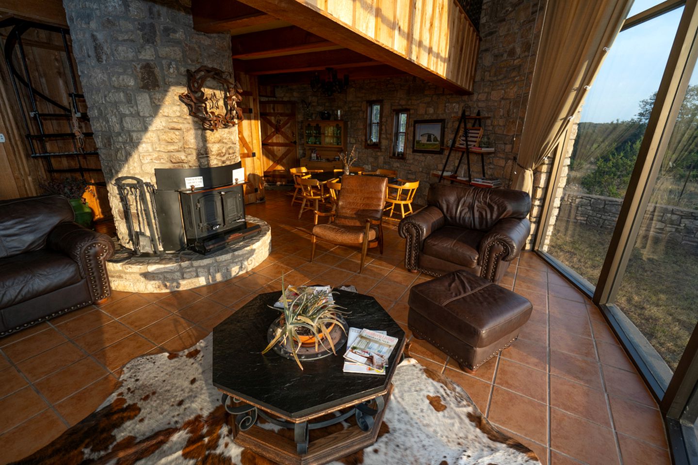 Unique 360-Degree Views of Texas Hill Country at Circular Stone Cottage Rental