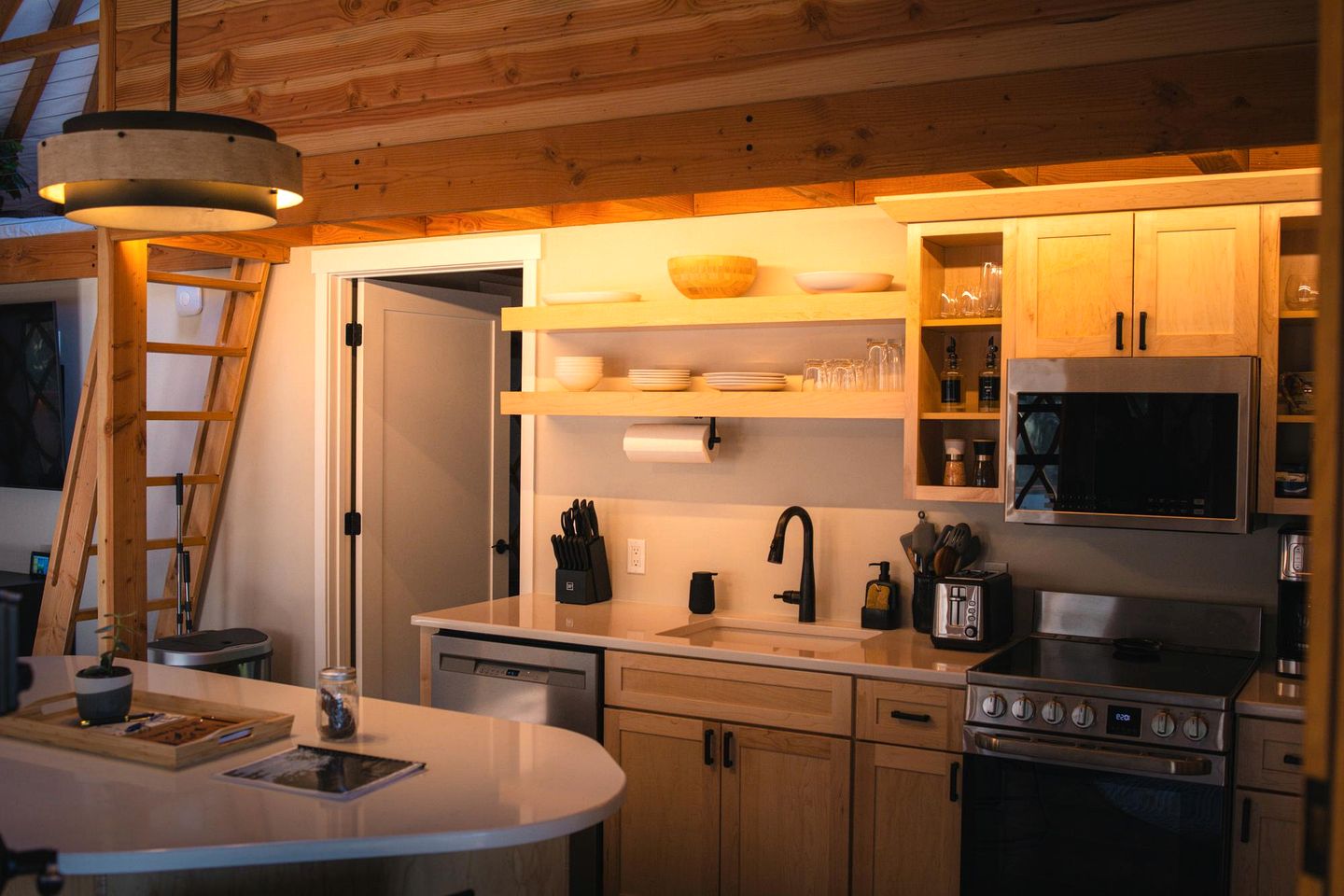 Modern Forest Yurt with Firepit & Skylit Dome near Carson, Washington