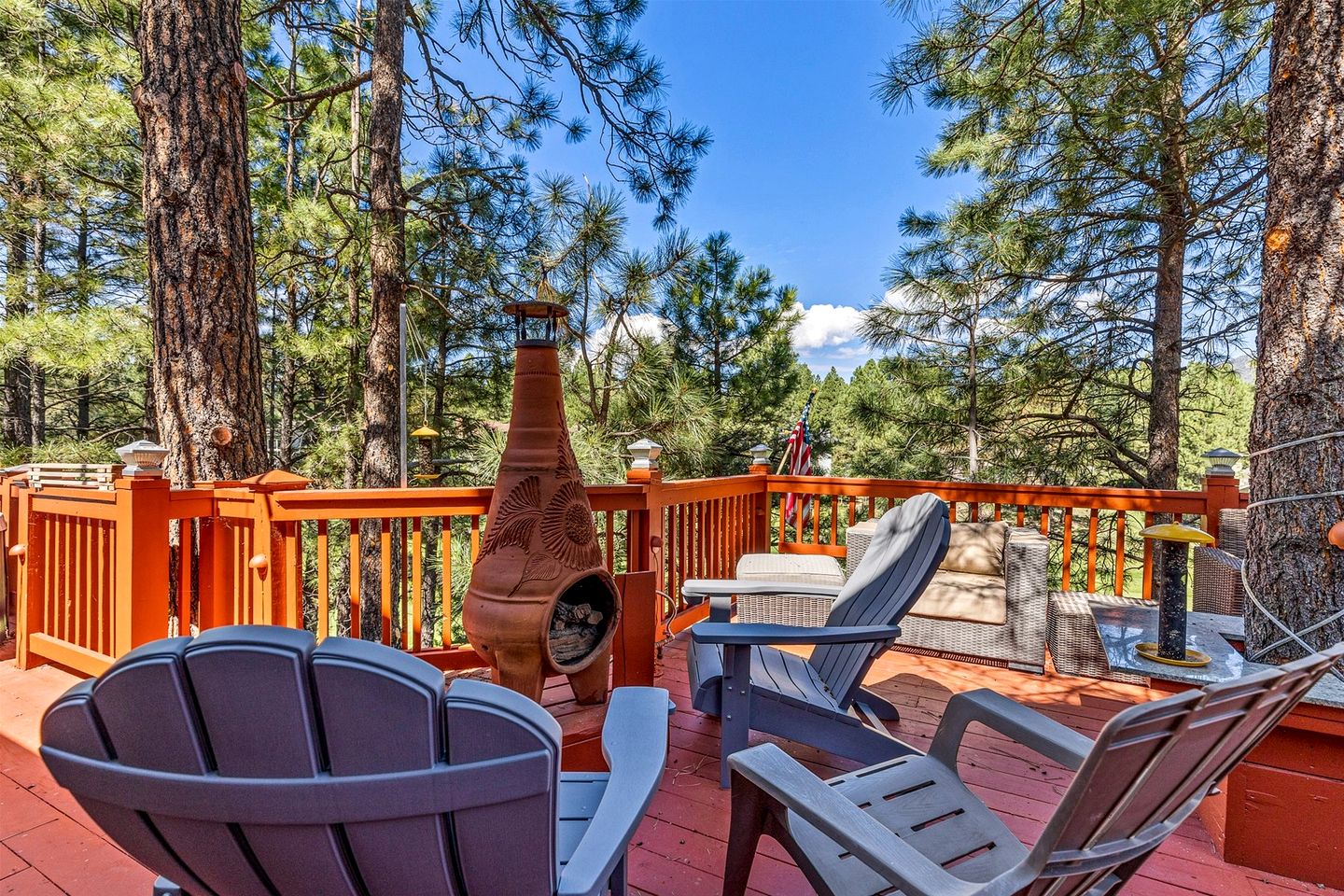 Beautiful Vacation Rental with Golf Club Fairway Views from the Spacious Deck in Flagstaff, Arizona