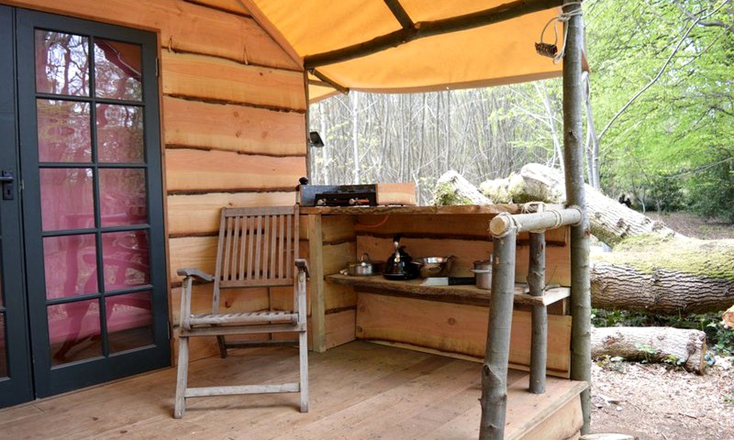 Rustic Camping Cabin for Families in South Downs National Park, East Hampshire
