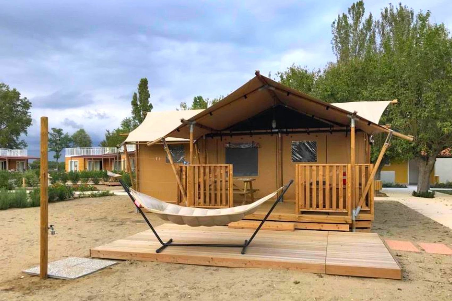 Cozy Tent with a Hammock for a Glamping Getaway in Venice, Italy